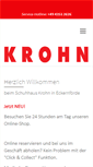 Mobile Screenshot of krohn-schuhe.de