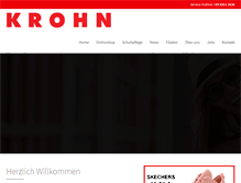 Tablet Screenshot of krohn-schuhe.de